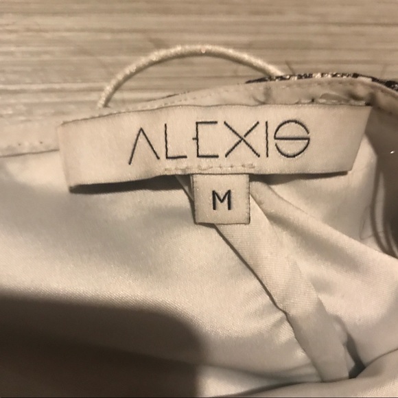 Alexis Livia Silver Lace Jumpsuit M - Picture 7 of 7